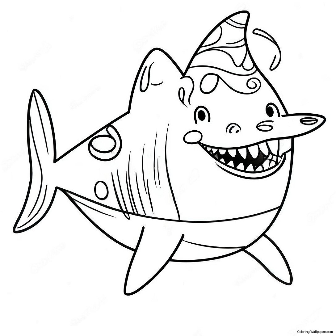 Grandma Shark Coloring Page 35930