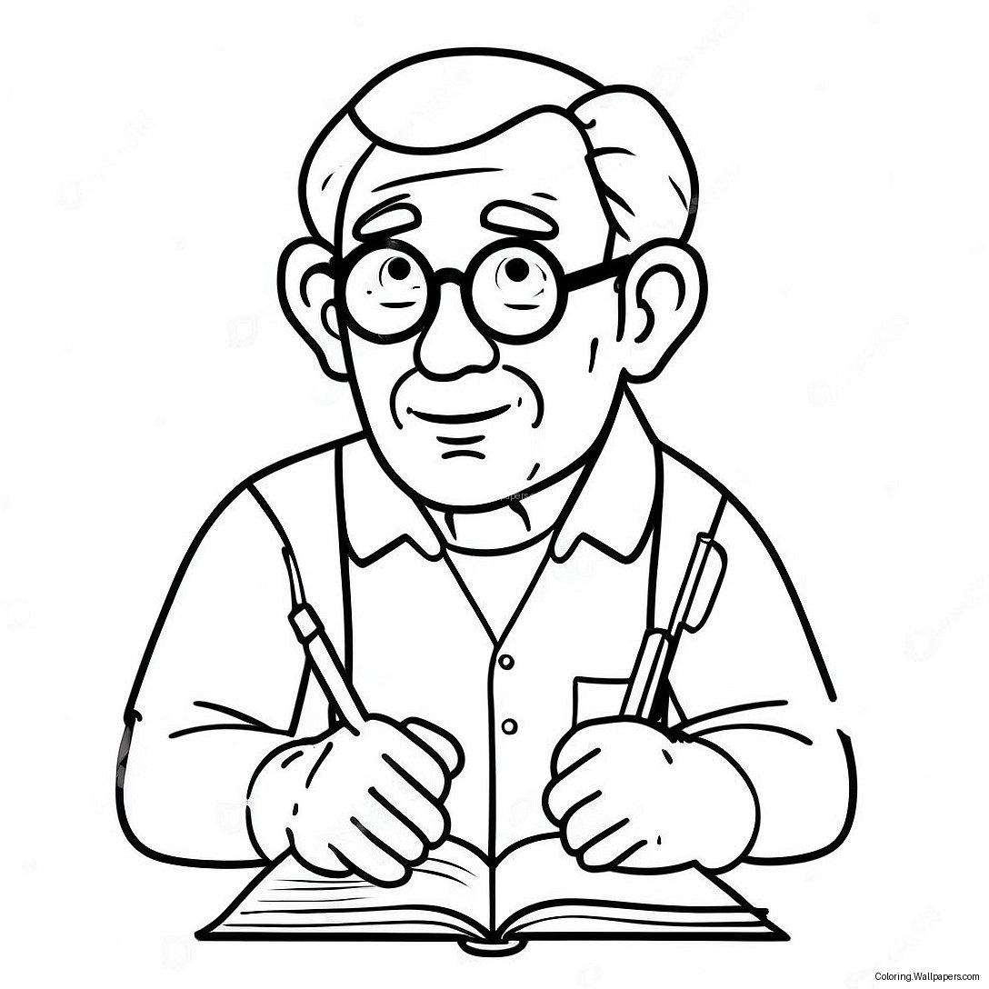 Grandpa Coloring Page 19406