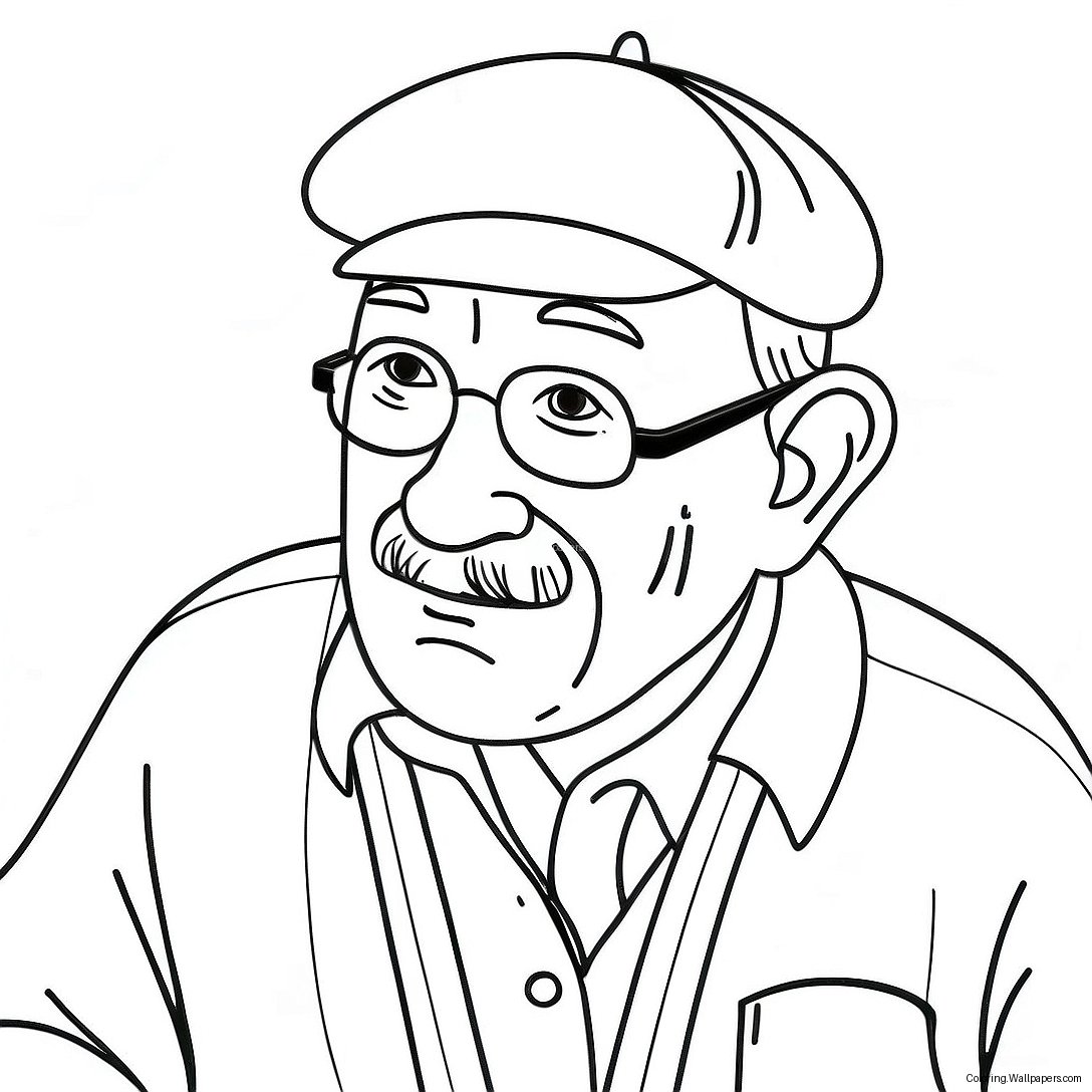 Grandpa Coloring Page 19407