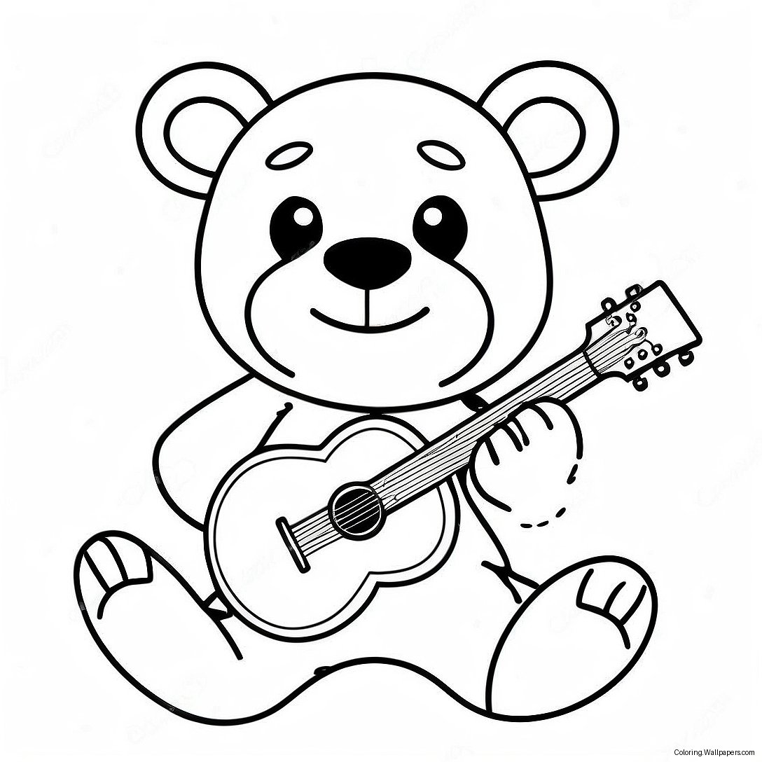 Grateful Dead Bear Coloring Page 52599