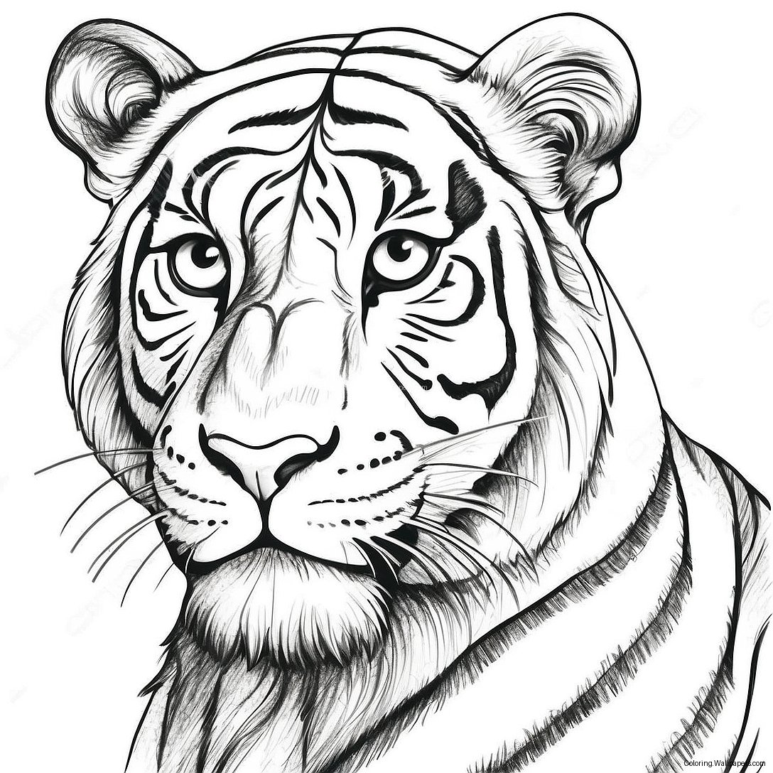 Grayscale Animal Coloring Page 33677