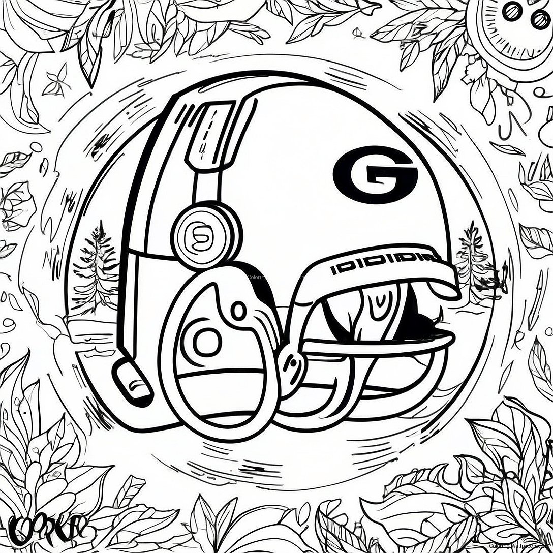 Green Bay Packers Logo Coloring Page 3576