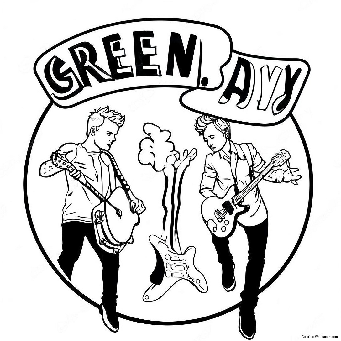 Green Day Logo Coloring Page 37817