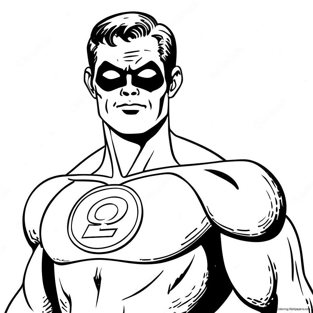 Green Lantern Coloring Page 12518