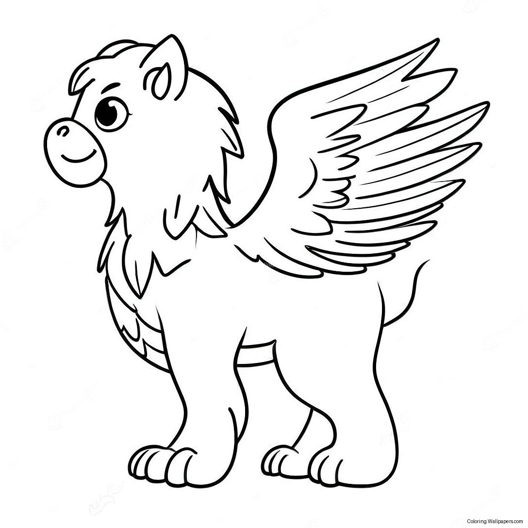 Griffin Ausmalbild 13010