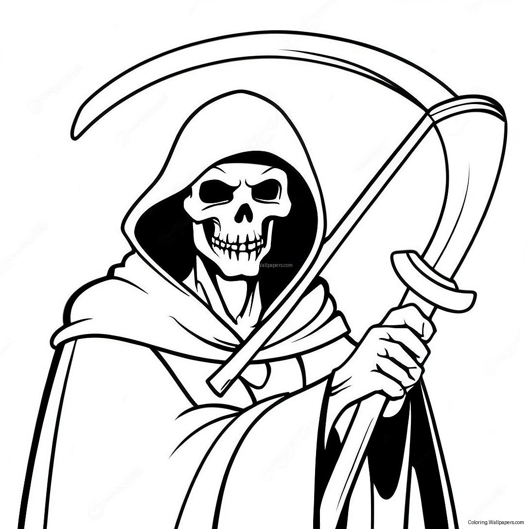 Grim Reaper Coloring Page 5001