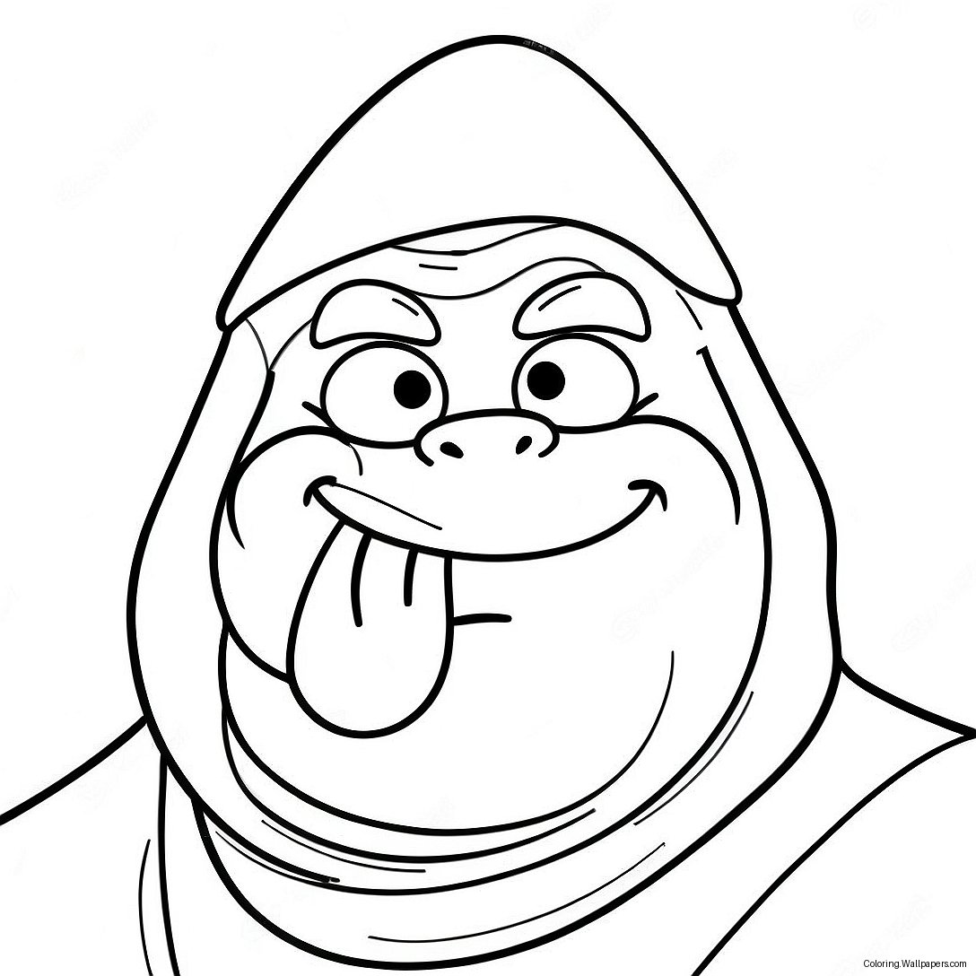 Grimace Character Coloring Page 3103