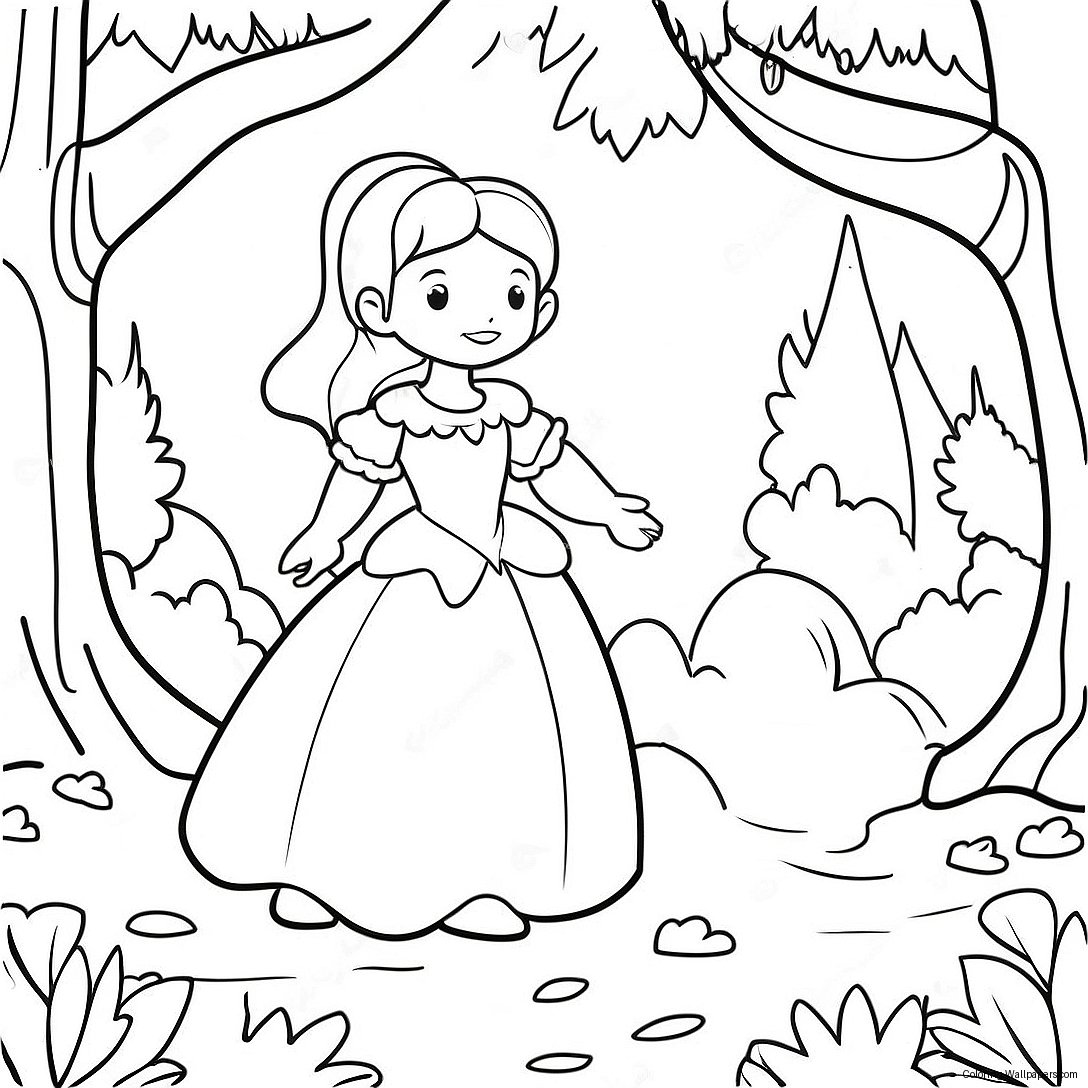 Grimm Fairy Tales Enchanted Forest Coloring Page 21714