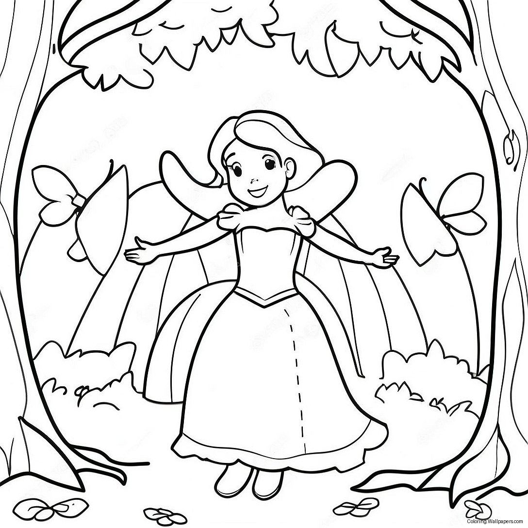 Grimm Fairy Tales Enchanted Forest Coloring Page 21716