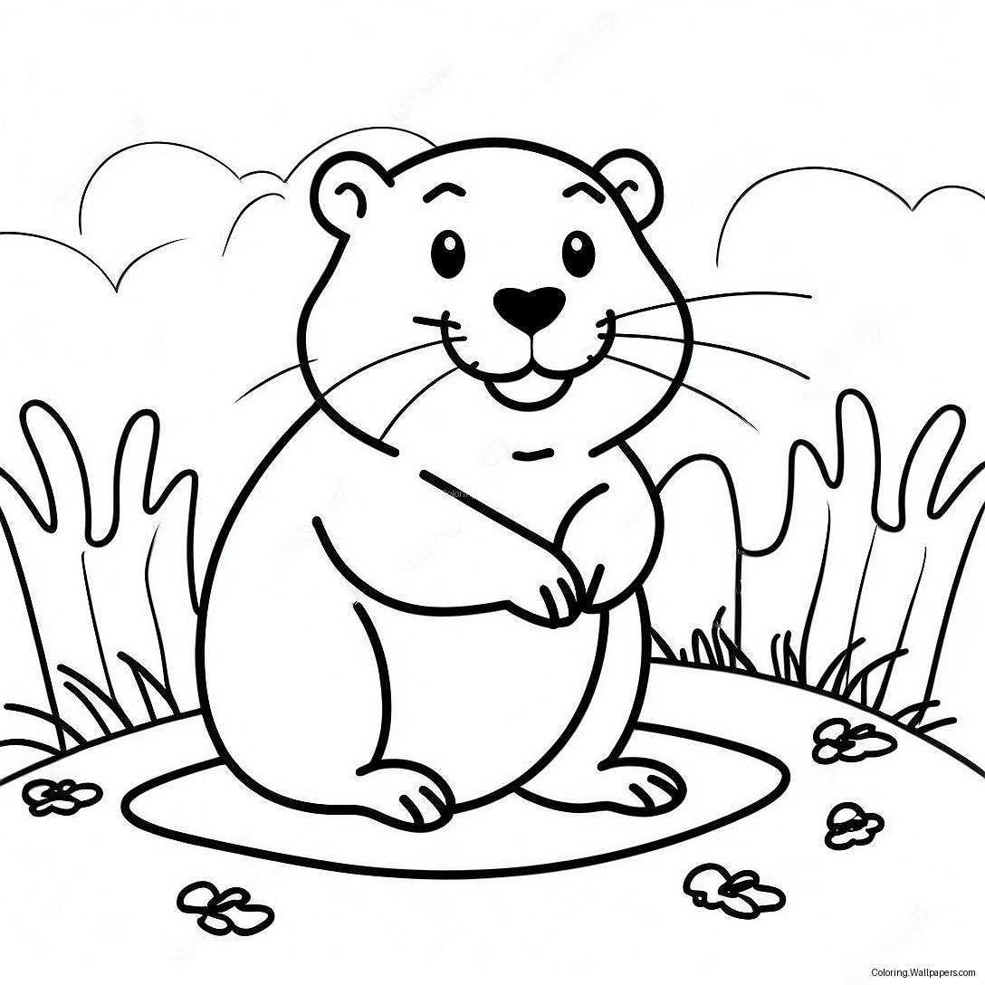 Groundhog Day Coloring Page 52491