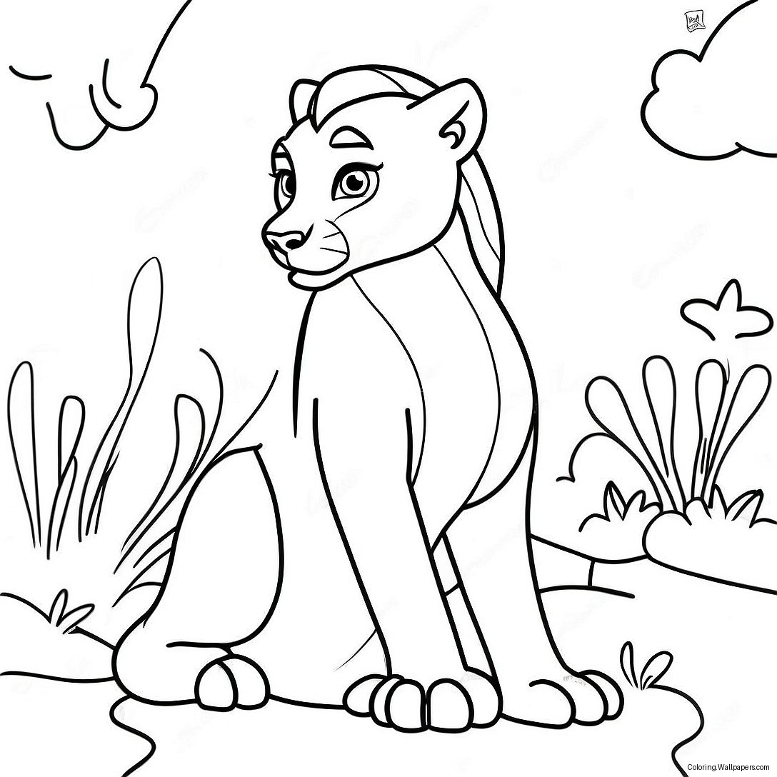 Grown Up Nala Coloring Page 49720