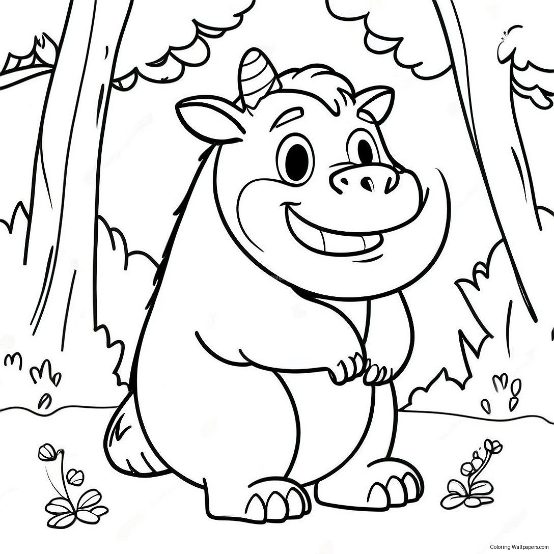 Página Para Colorir Do Gruffalo 12646