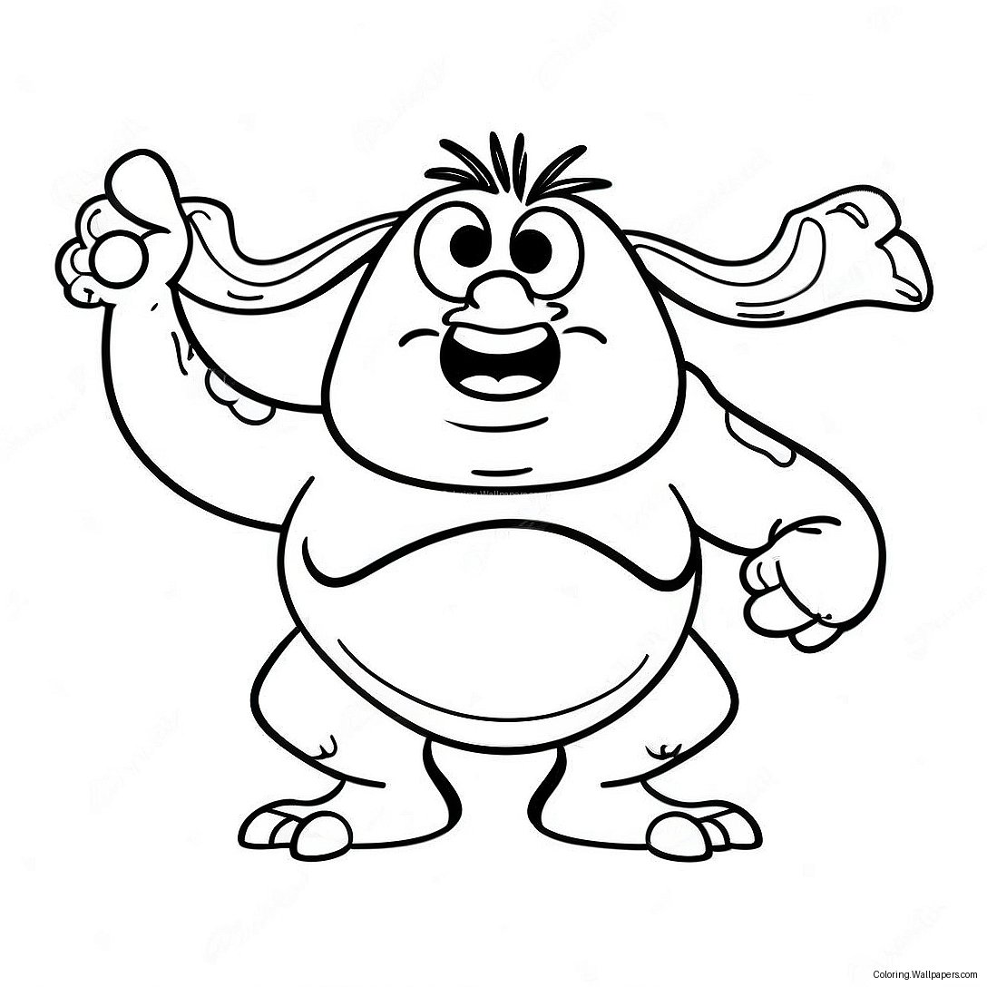 Grug Crood In Action Coloring Page 11245