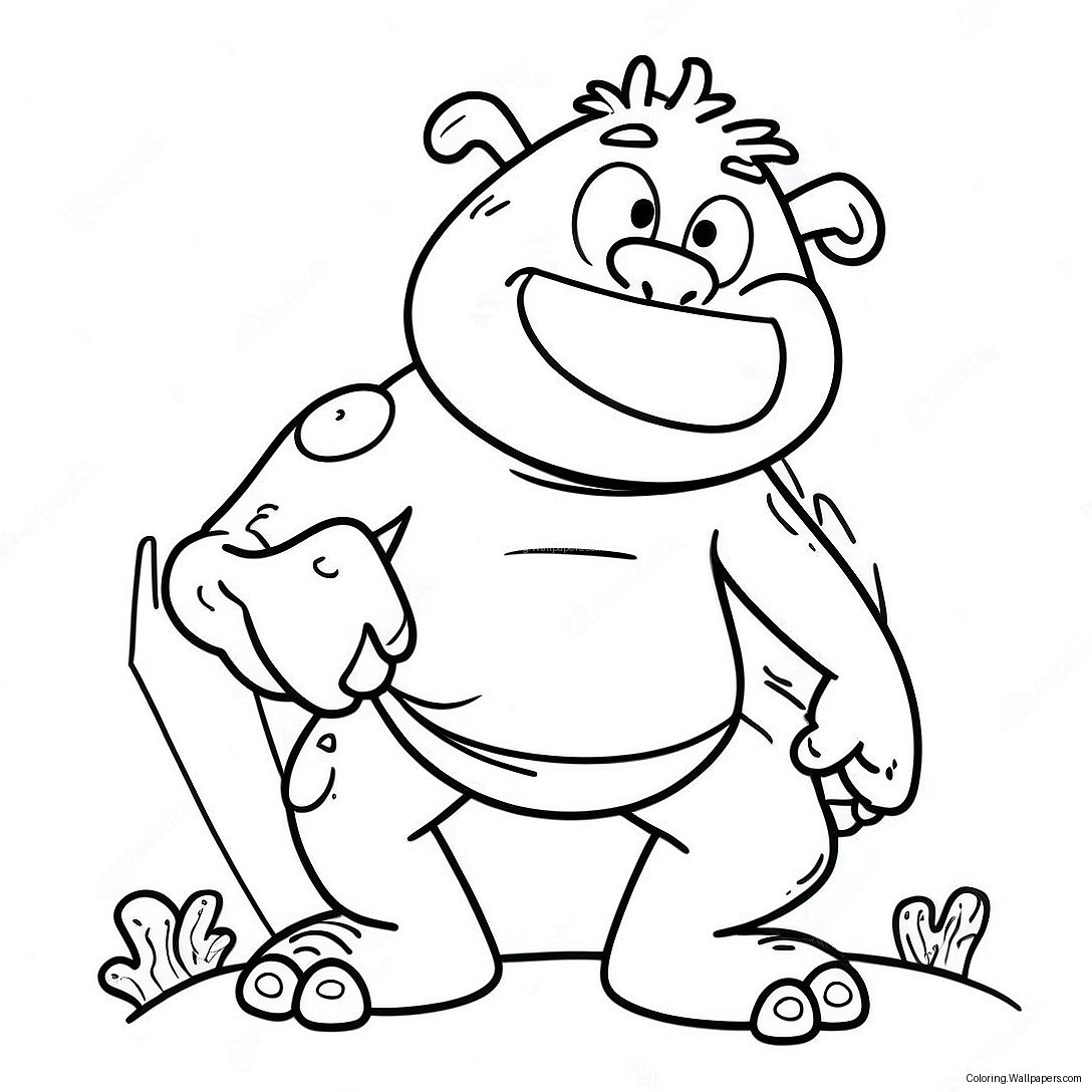 Grug Crood In Action Coloring Page 11247