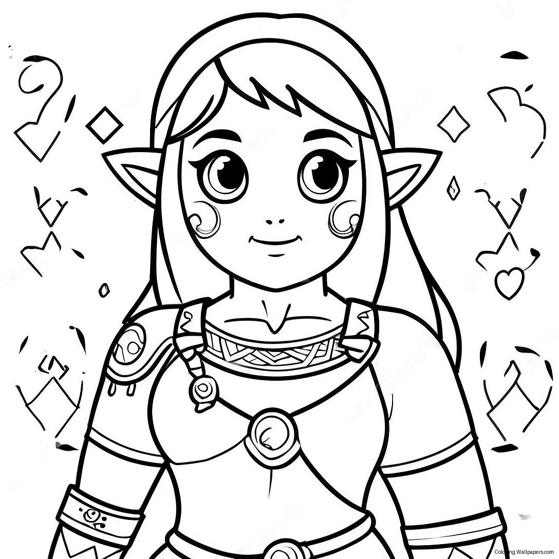 Guardian Zelda Breath Of The Wild Coloring Page 32447