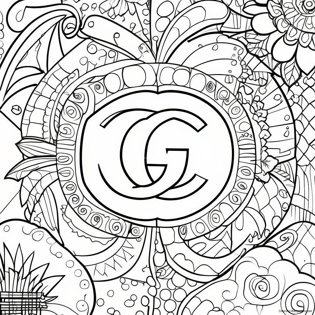 Gucci Logotyp Målarbild 27948