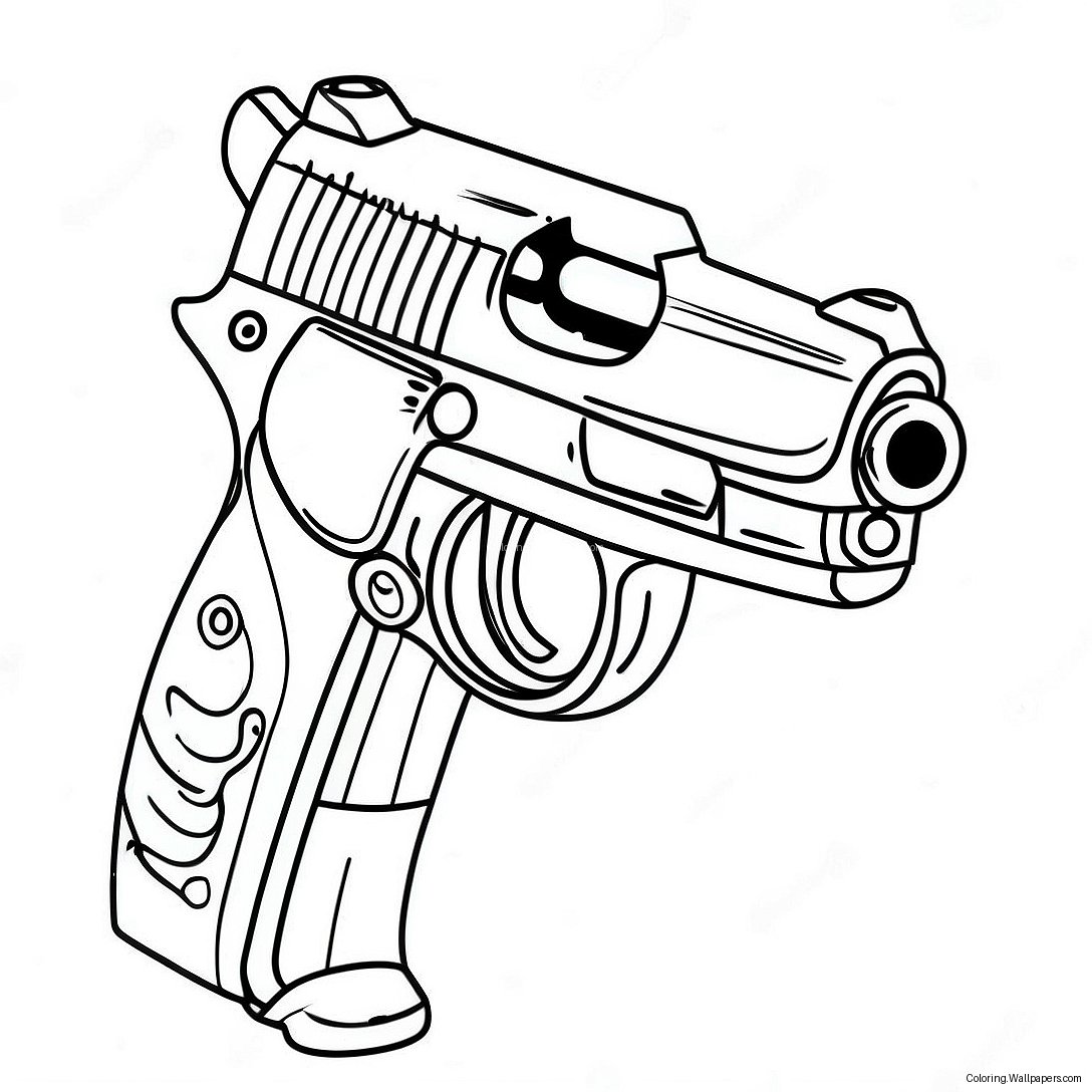 Gun Coloring Page 856