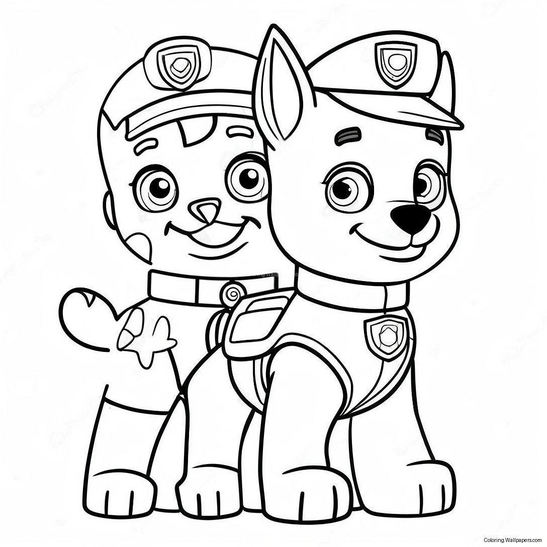 Halloween Paw Patrol Malvorlage 2723