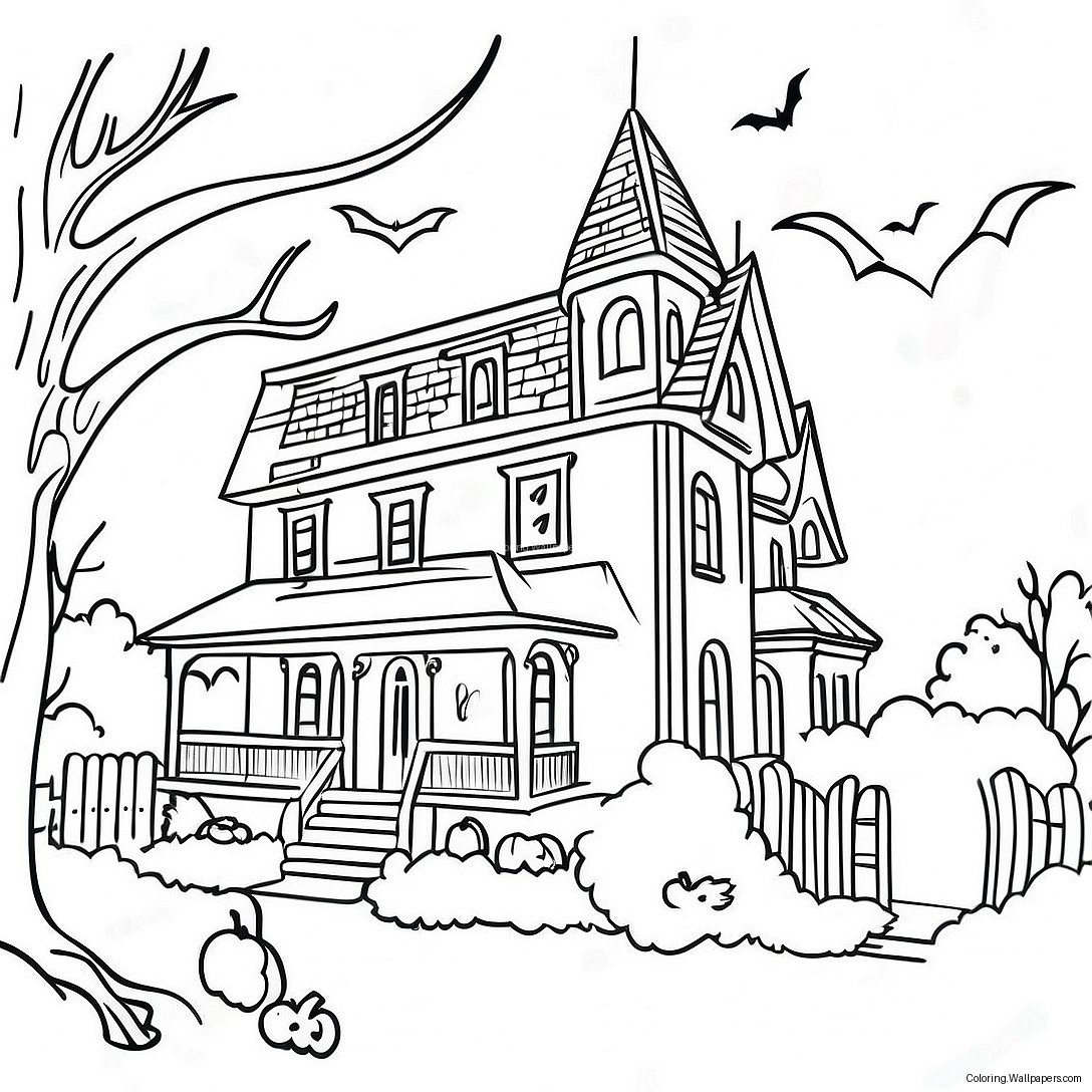 Halloweentown Coloring Page 9855