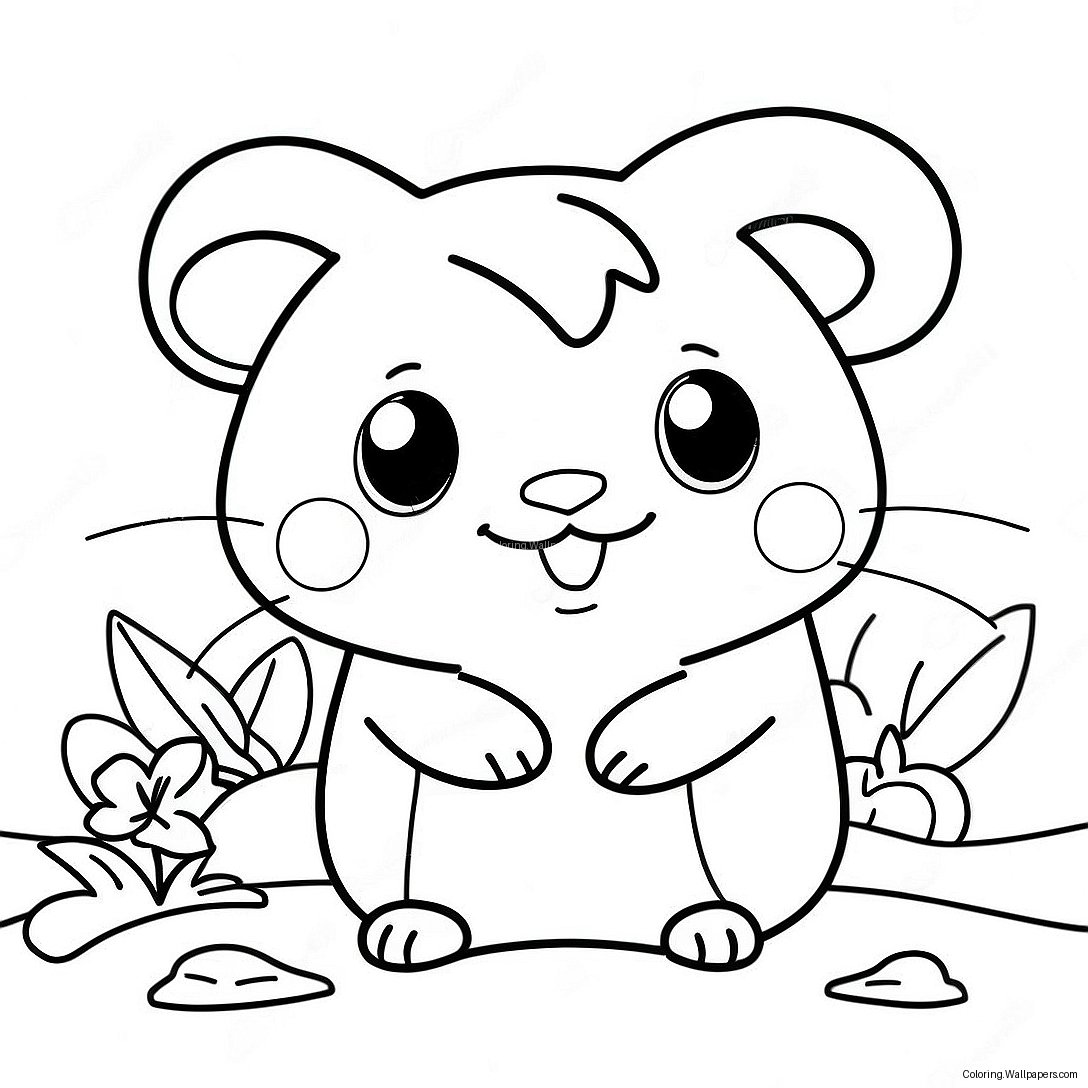 Hamtaro Coloring Page 21566