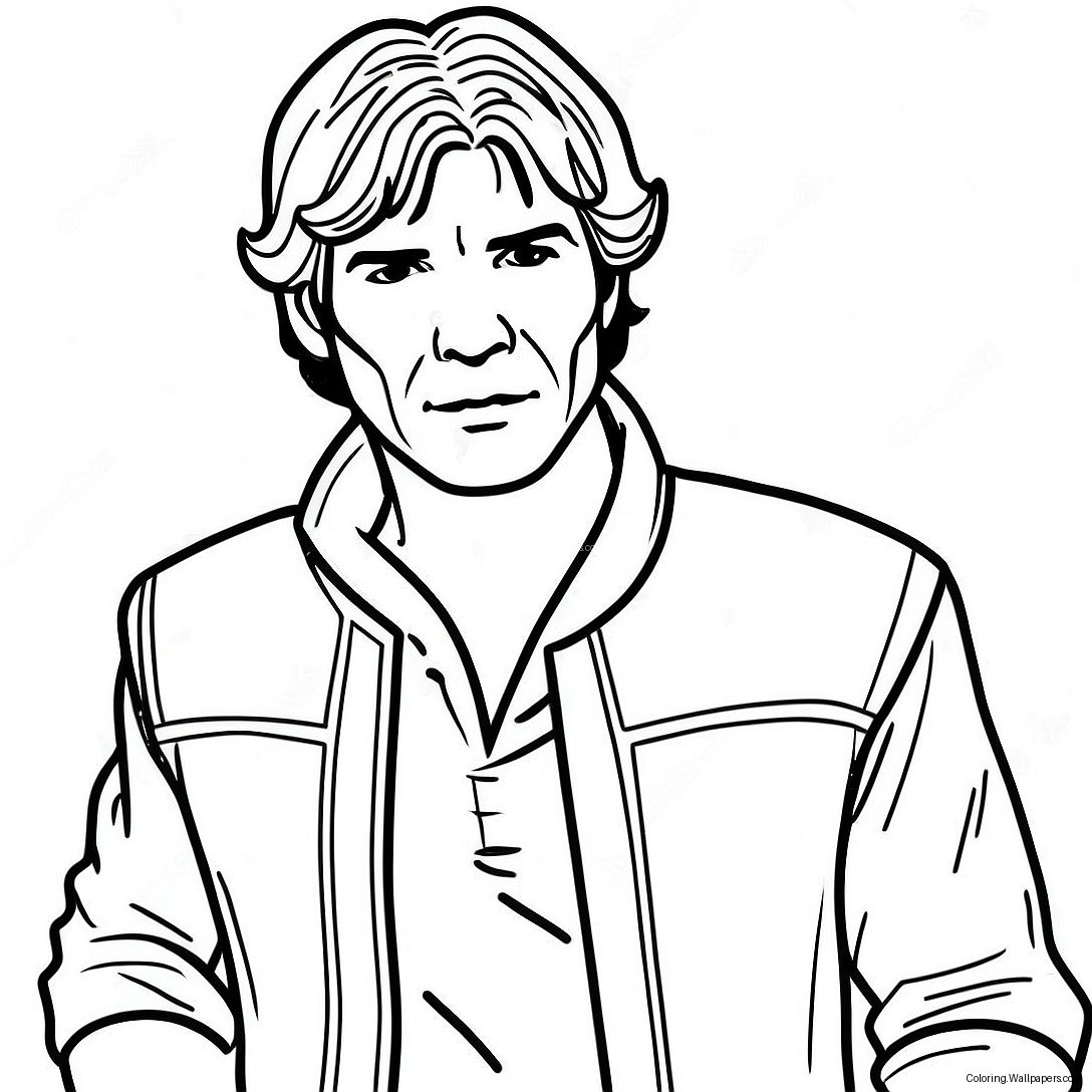 Han Solo Kleurplaat 55908