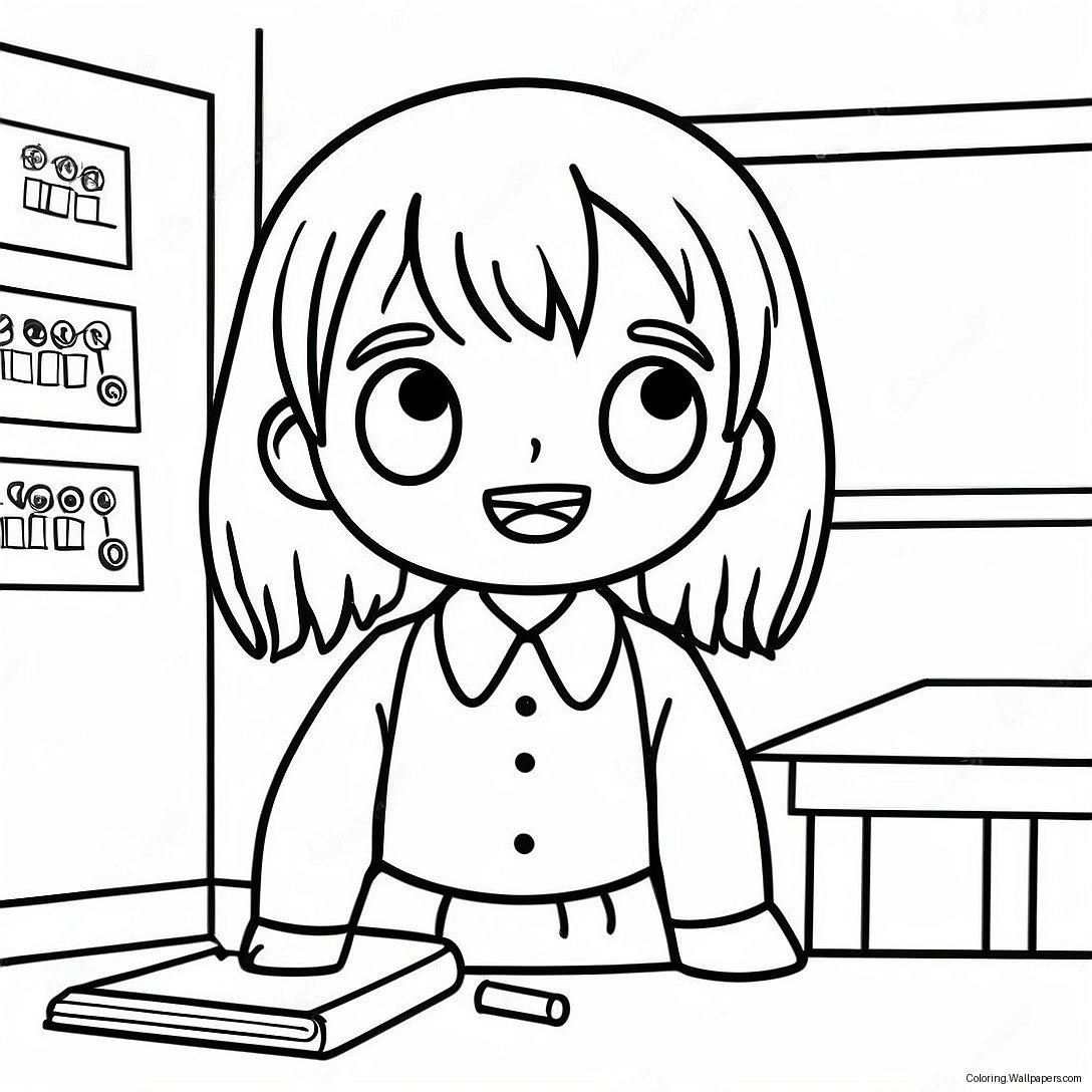 Hanako Kun In Creepy Classroom Coloring Page 58106