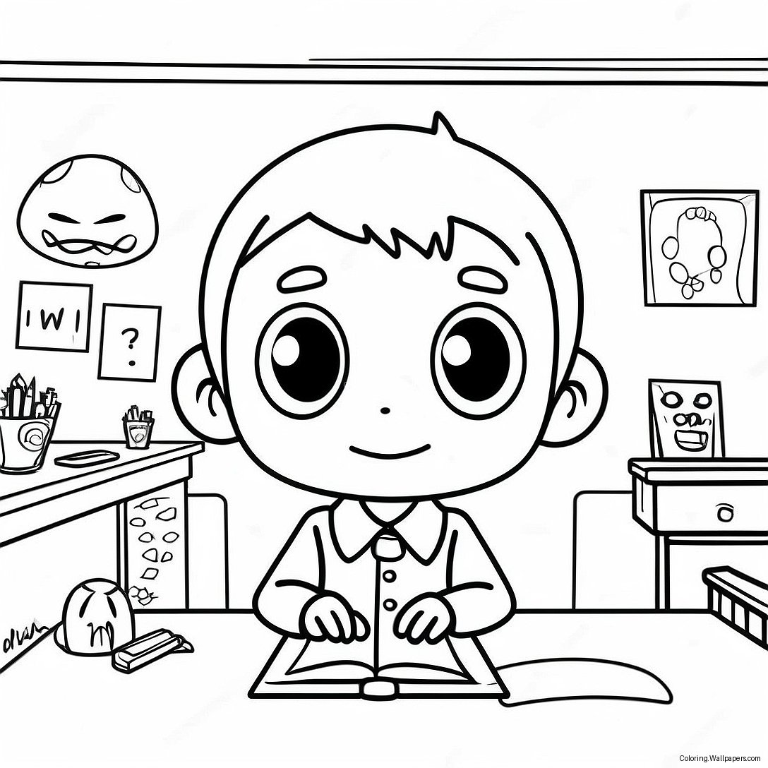 Hanako Kun In Creepy Classroom Coloring Page 58108