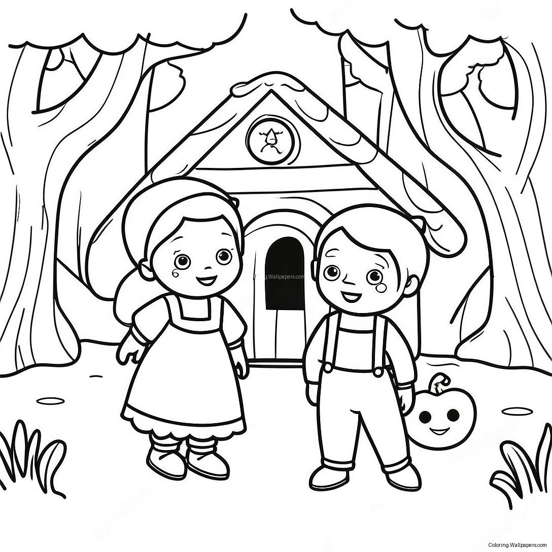 Page À Colorier Hansel Et Gretel 34591