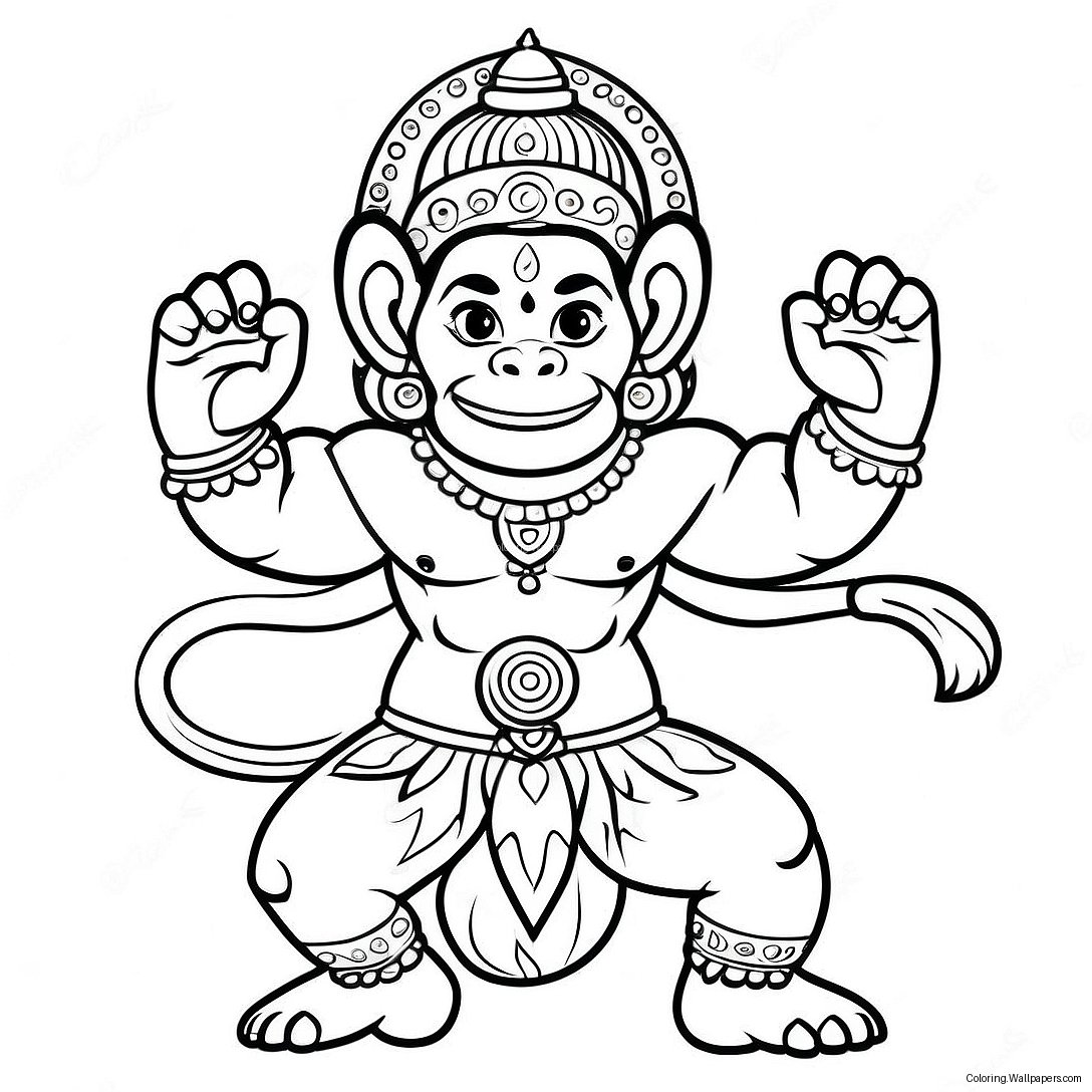 Hanuman Coloring Page 43961