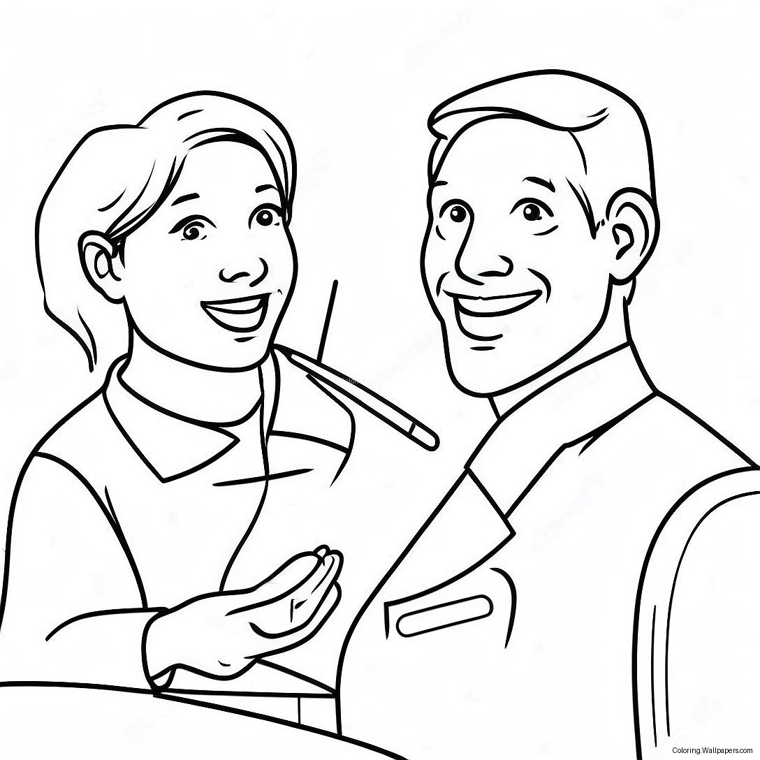 Happy Ada Dental Patients Coloring Page 50731