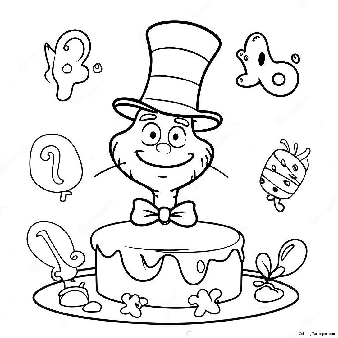 Happy Birthday Dr Seuss Coloring Page 10536