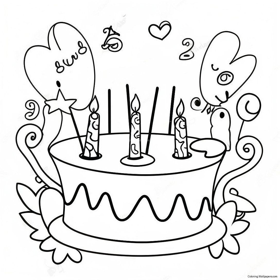 Happy Birthday Mom Coloring Page 5392