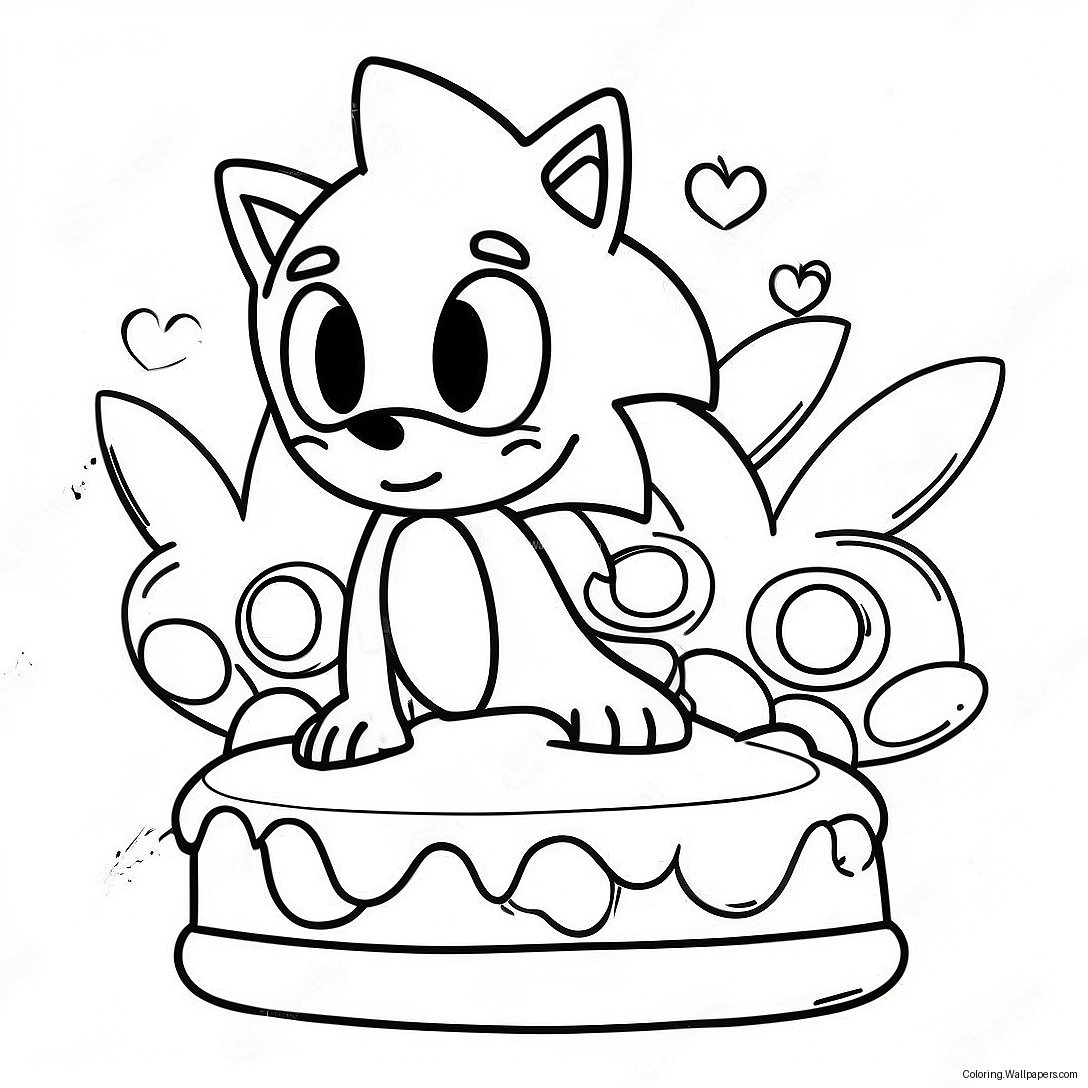 Happy Birthday Sonic Coloring Page 29442