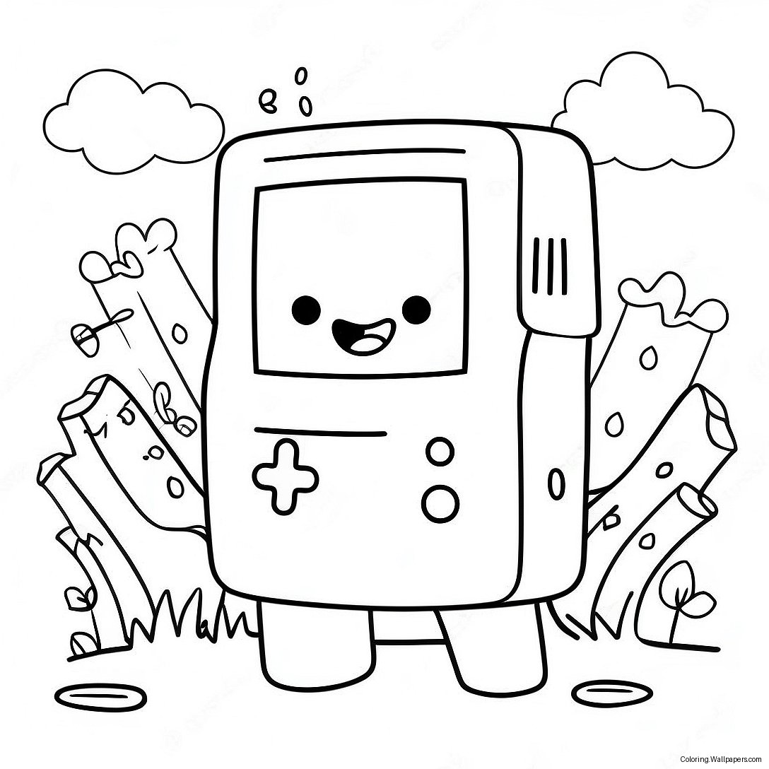 Счастливый Bmo С Друзьями Раскраска 41318