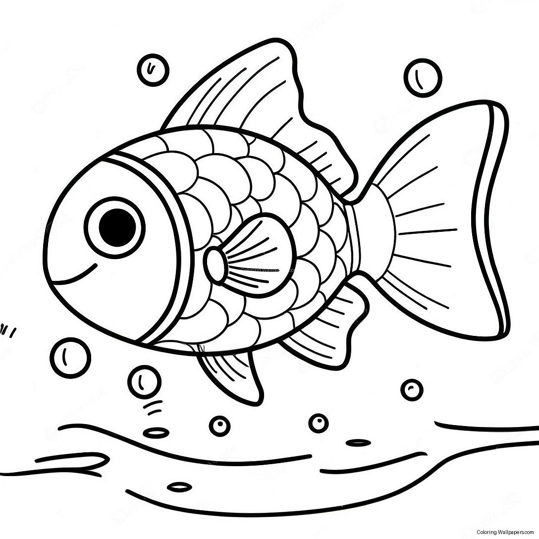 Página Para Colorir Do Fishy Feliz Nadando Do Fortnite 51407