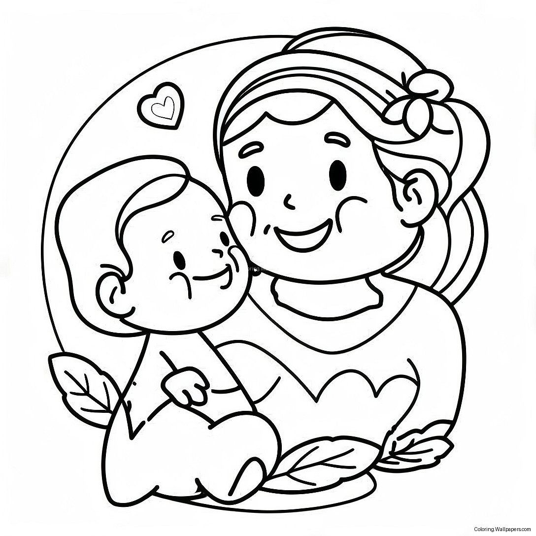 Happy Mothers Day Nana Coloring Page 15776