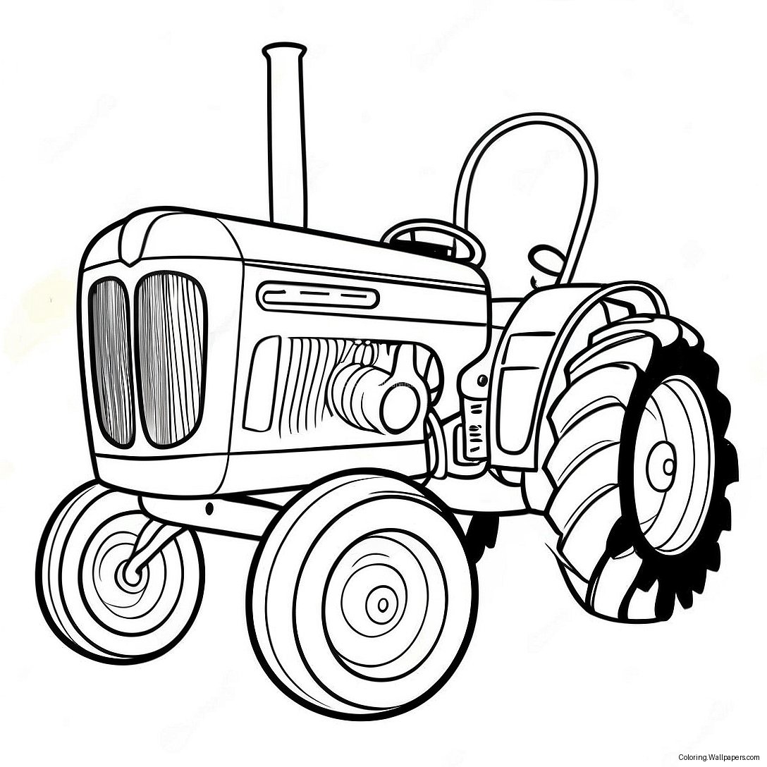 Página Para Colorear De Otis El Tractor Feliz 40489