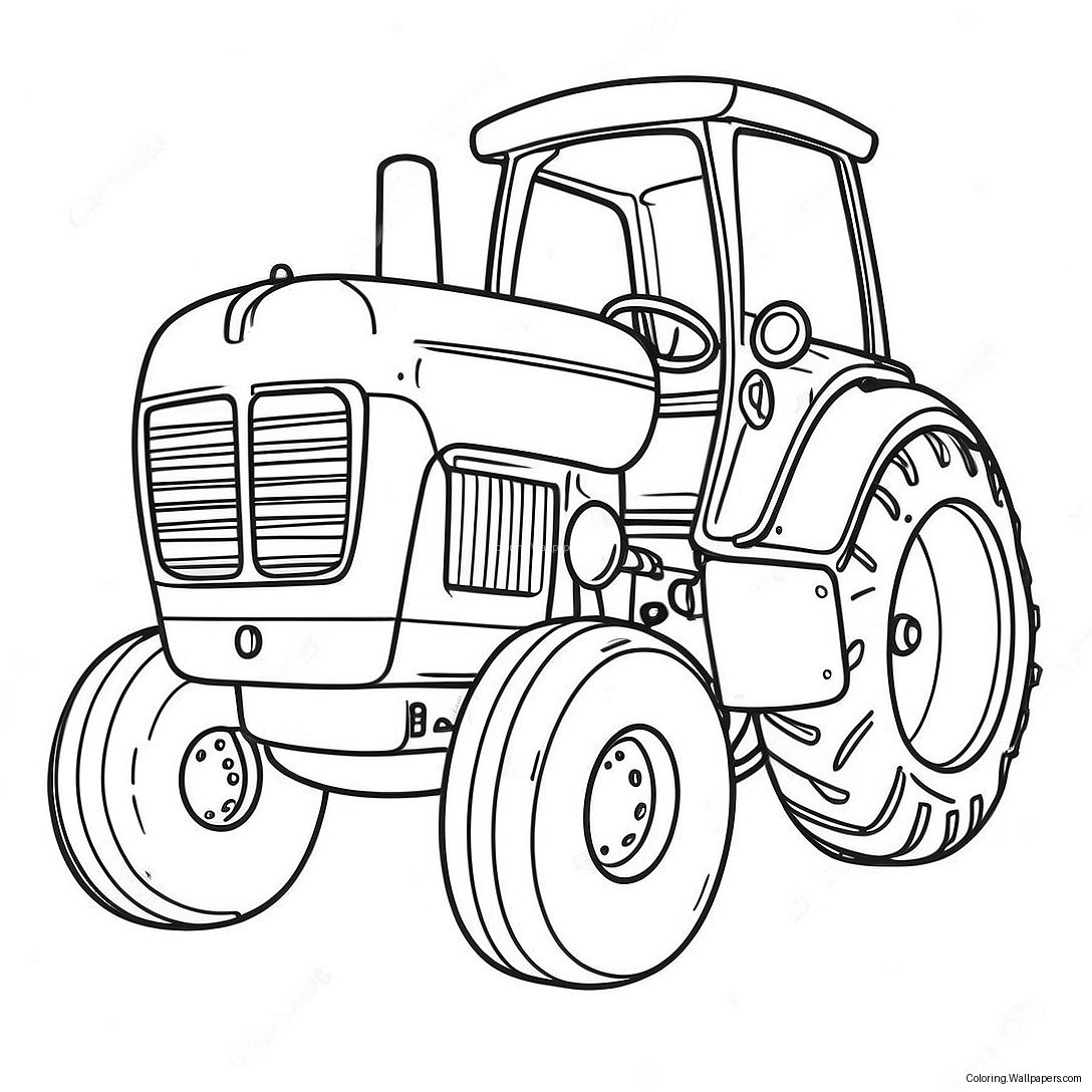 Página Para Colorear De Otis El Tractor Feliz 40490