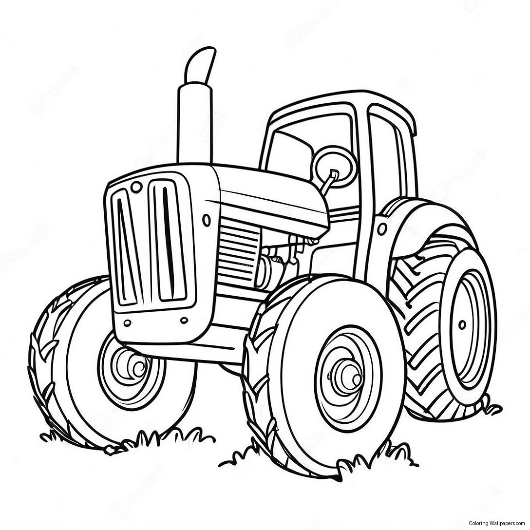 Página Para Colorear De Otis El Tractor Feliz 40491