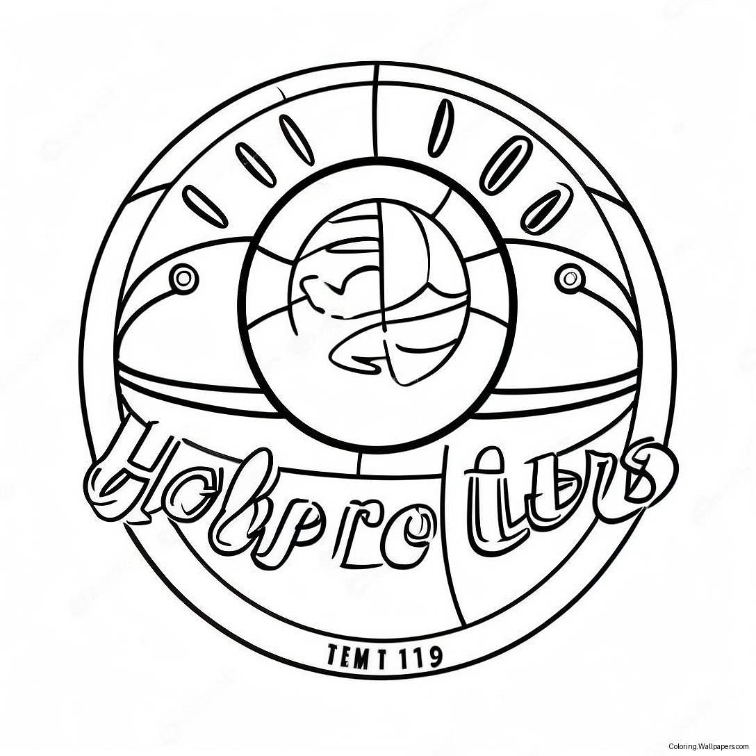 Harlem Globetrotters Team Logo Coloring Page 56936