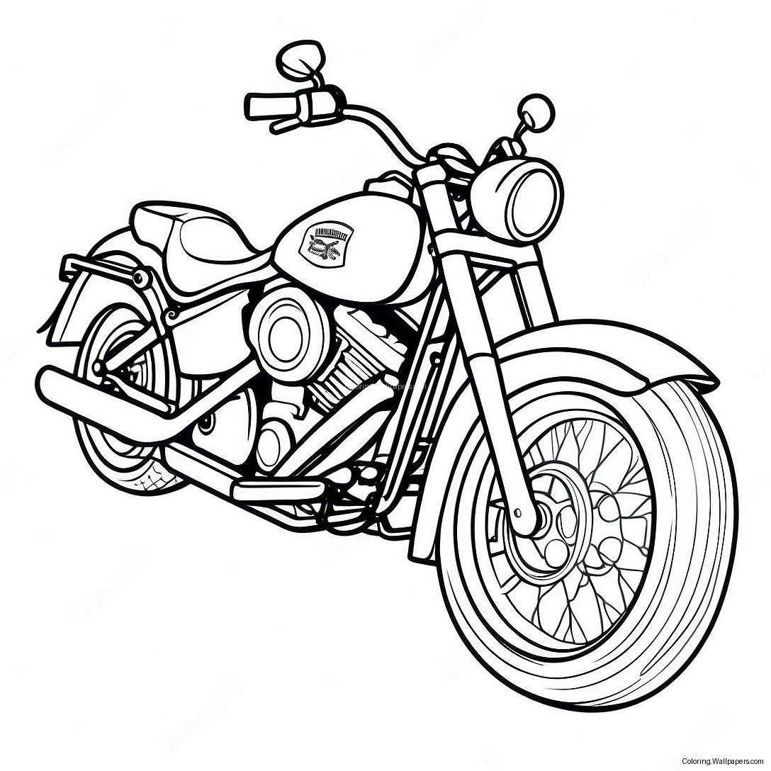 Pagina Da Colorare Della Moto Harley Davidson 44251