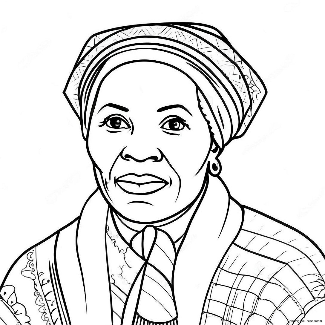 Harriet Tubman Inspirational Coloring Page 42574