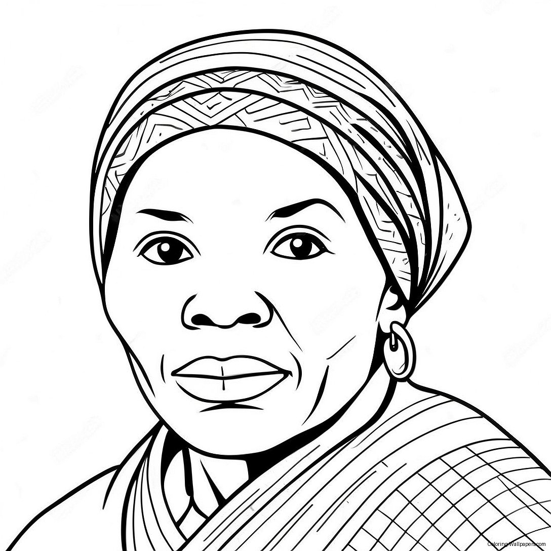 Harriet Tubman Inspirational Coloring Page 42576