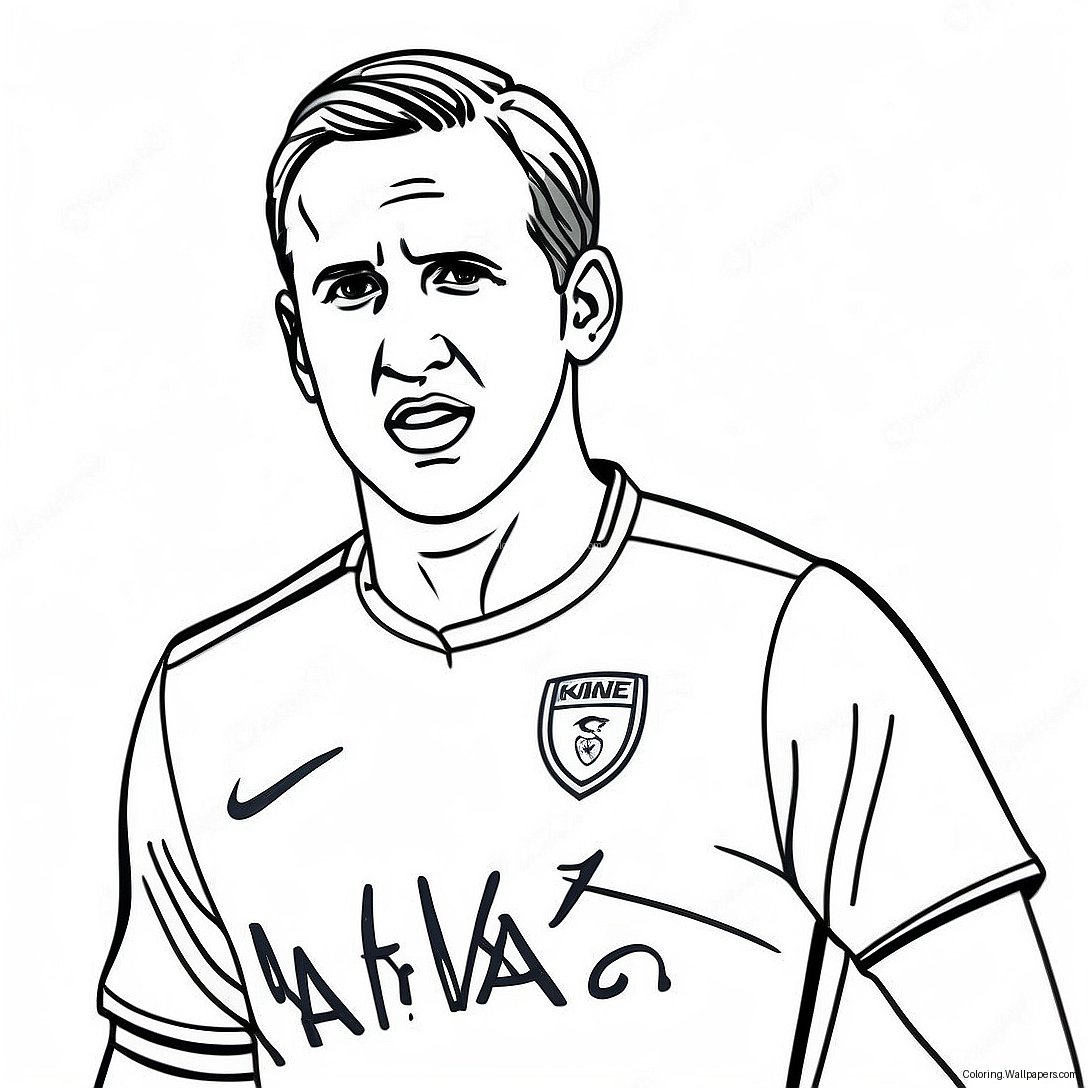 Harry Kane Coloring Page 46708