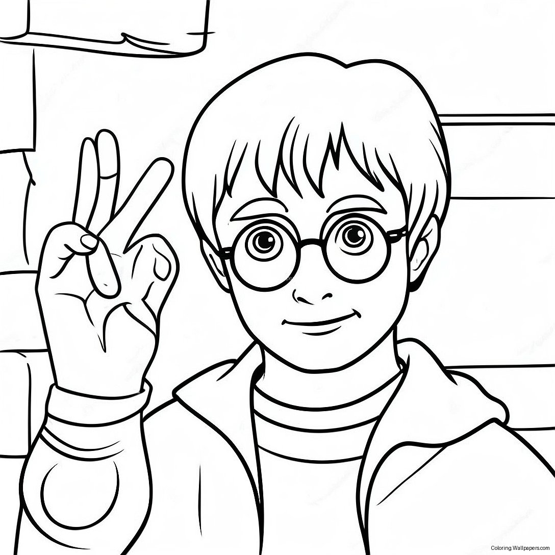 Harry Potter Och De Vises Sten Målarbild 51918