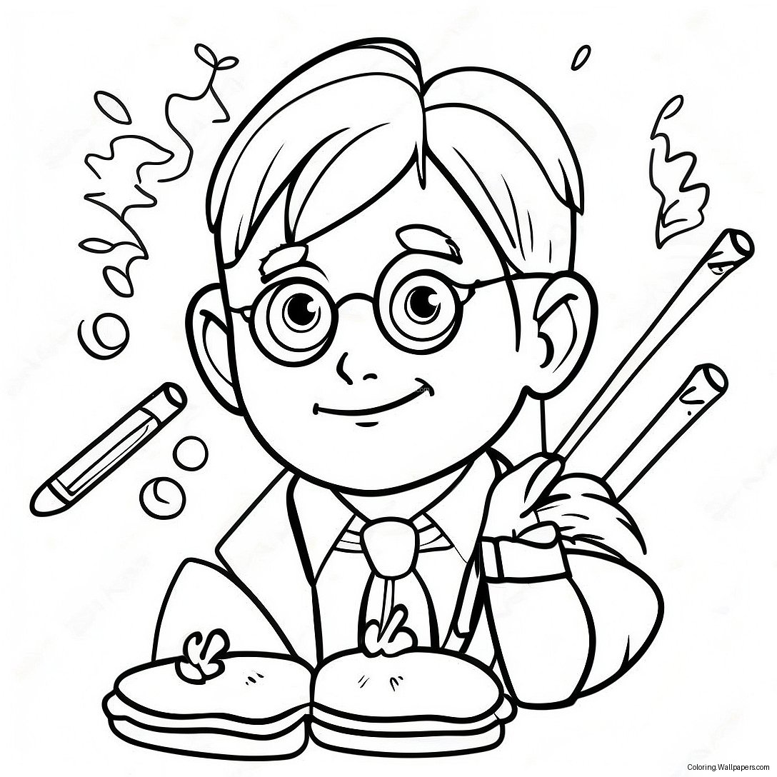 Harry Potter Geburtstag Ausmalbild 27977