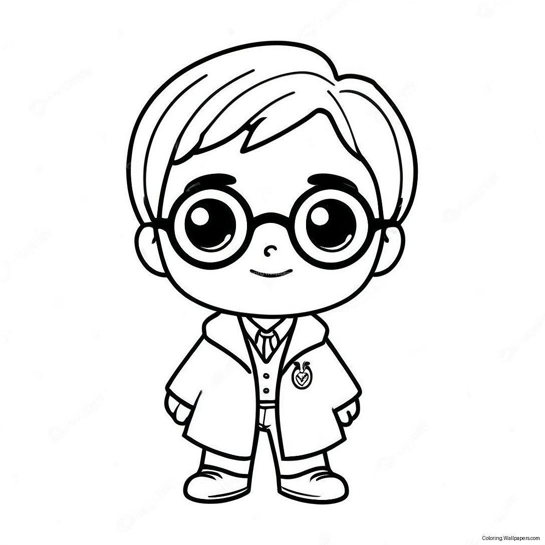 Harry Potter Chibi Coloring Page 31034