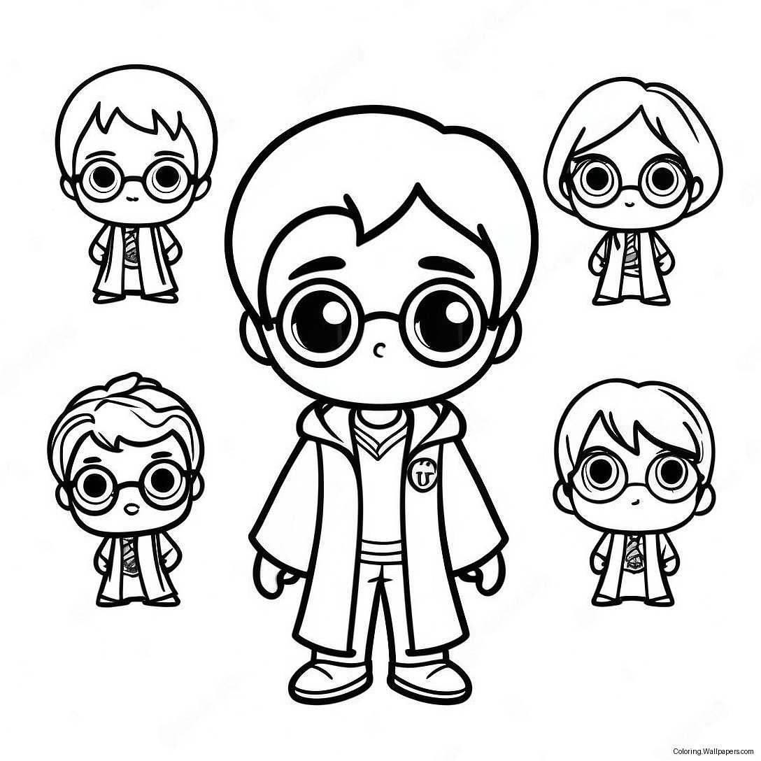 Harry Potter Chibi Målarbild 31035