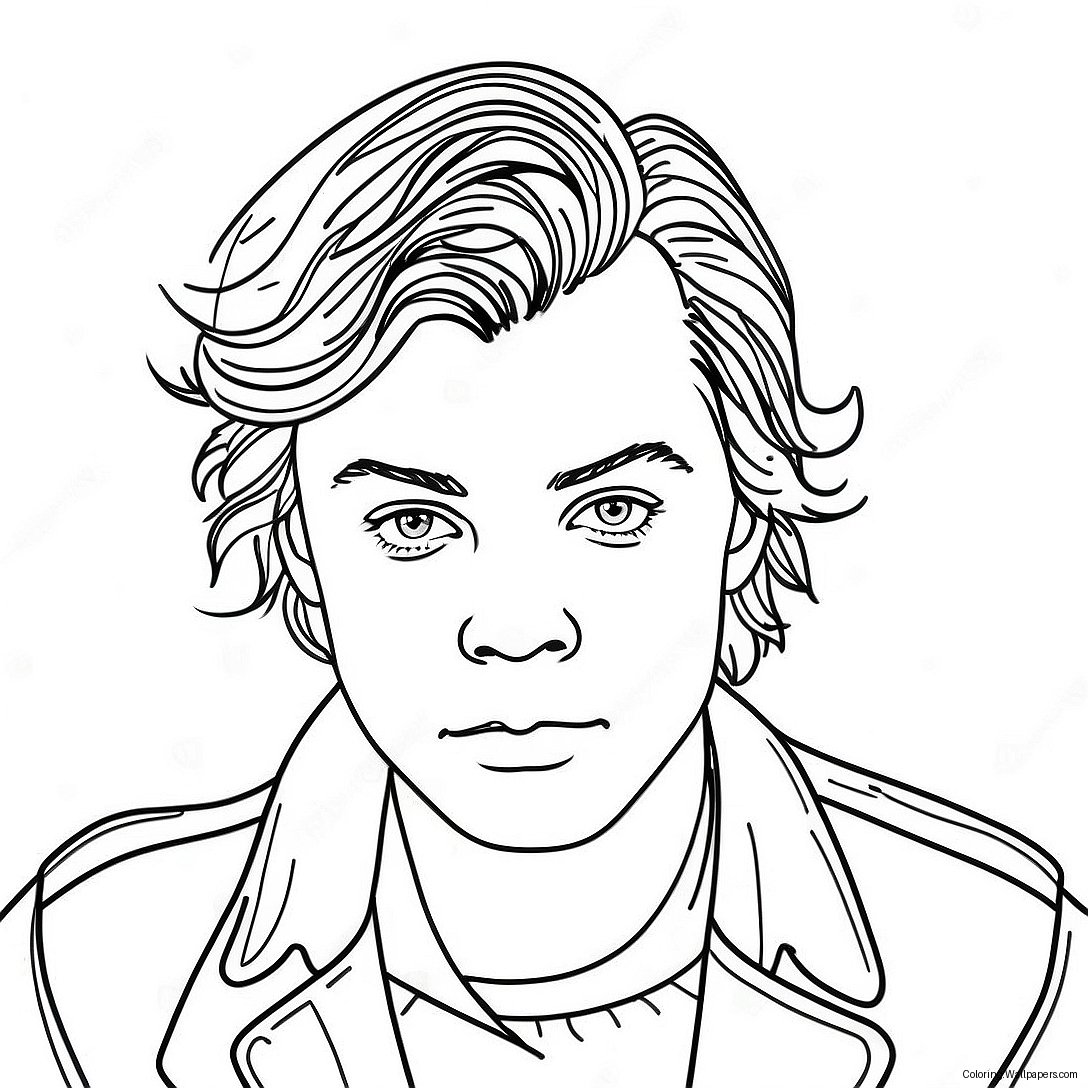 Harry Styles Coloring Page 7254