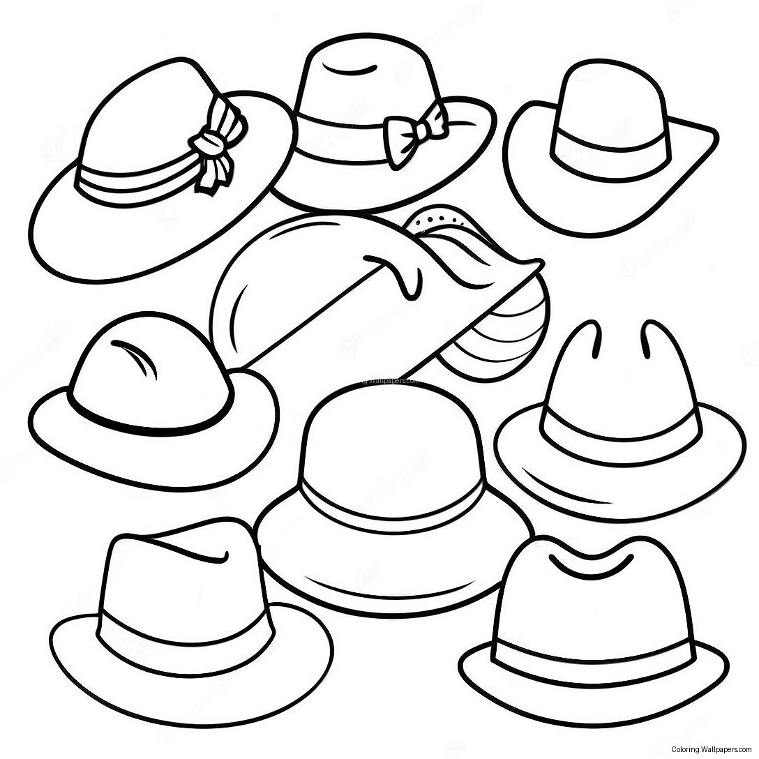 Hats Coloring Page 5901